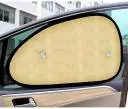 Auto Pearl Side Window Sun Shade Cover for Car (Beige)