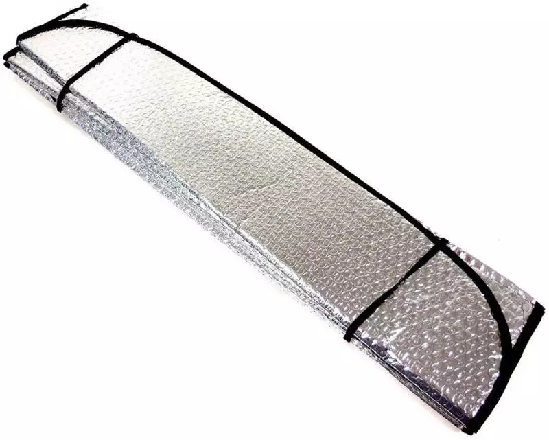 Auto Pearl P2005 Dashboard Sun Shade Cover with 2 Pcs Suction Cup for Car (Silver)