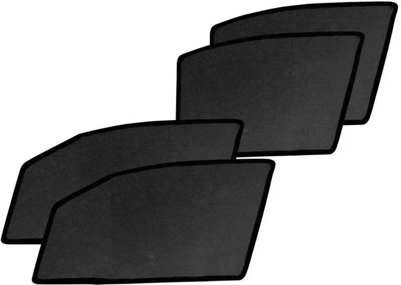 Auto Pearl Side Window Sun Shade Cover for Toyota Fortuner 2017 (Black)