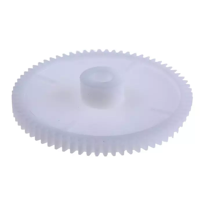 RS PRO POM 70 Teeth Spur Gear, 1 Module, 8 mm Bore Dia, 70 mm Pitch Dia, 18 mm Hub Dia 5217679