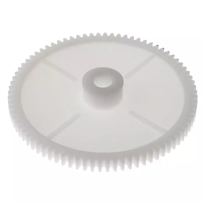 RS PRO POM 80 Teeth Spur Gear, 1 Module, 8 mm Bore Dia, 80 mm Pitch Dia, 18 mm Hub Dia 5217691