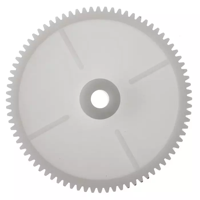 RS PRO POM 80 Teeth Spur Gear, 1 Module, 8 mm Bore Dia, 80 mm Pitch Dia, 18 mm Hub Dia 5217691