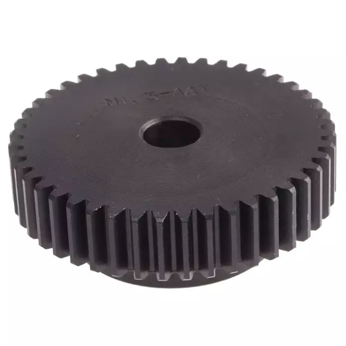 rs-pro-steel-44-teeth-spur-gear-15-module-12-mm-bore-dia-66-mm-pitch-dia-45-mm-hub-dia-model-no-5216503