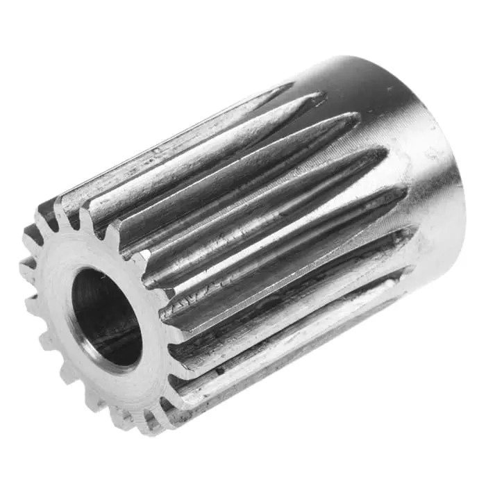 Buy RS PRO Stainless Steel 18 Teeth Spur Gear, 1 Module, 8 mm Bore Dia, 18 mm Pitch Dia, 20 mm Hub Dia, Model No 5216727 from Industrybuying.com