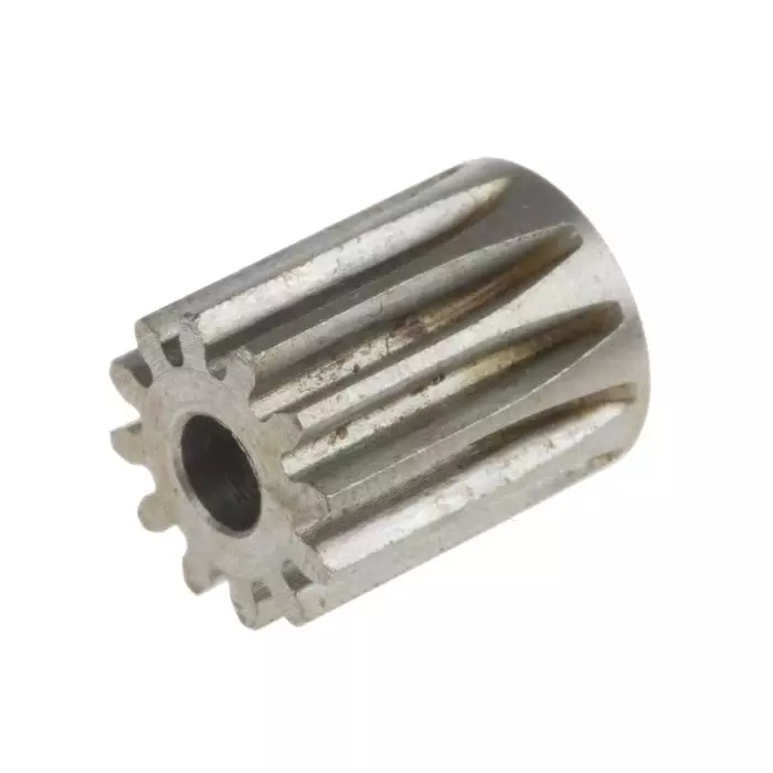 RS PRO Steel 12 Teeth Spur Gear, 0.8 Module, 4 mm Bore Dia, 9.6 mm Pitch Dia, 11.2 mm Hub Dia 8787856