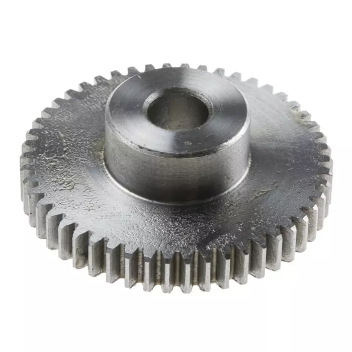 RS PRO Steel 50 Teeth Spur Gear, 0.8 Module, 8 mm Bore Dia, 40 mm Pitch Dia, 19 mm Hub Dia 8787881