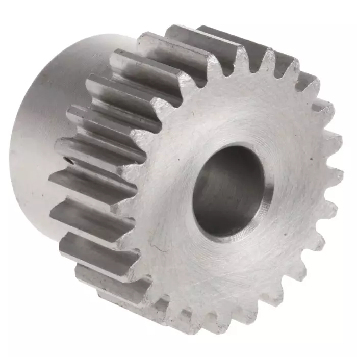 RS PRO Stainless Steel 24 Teeth Spur Gear, 1 Module, 8 mm Bore Dia, 24 mm Pitch Dia, 20 mm Hub Dia 5216749