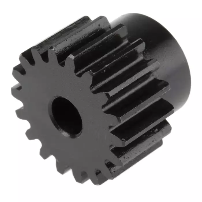 RS PRO Steel 18 Teeth Spur Gear, 1.5 Module, 8 mm Bore Dia, 27 mm Pitch Dia, 22 mm Hub Dia 5216430
