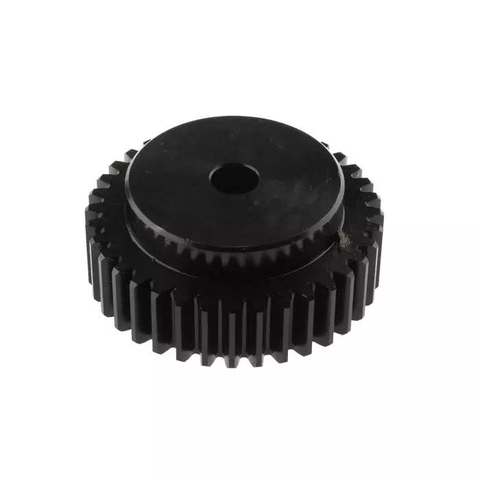 RS PRO Steel 36 Teeth Spur Gear, 2 Module, 12 mm Bore Dia, 72 mm Pitch Dia, 55 mm Hub Dia 5216632
