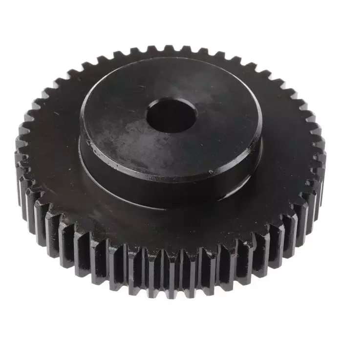 RS PRO Steel 50 Teeth Spur Gear, 1.5 Module, 12 mm Bore Dia, 75 mm Pitch Dia, 45 mm Hub Dia 5216519