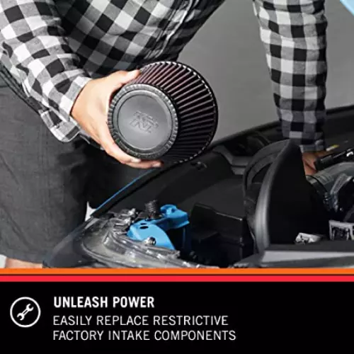 K&N RU-4950 Universal Replacement Rubber Air Filter for Car