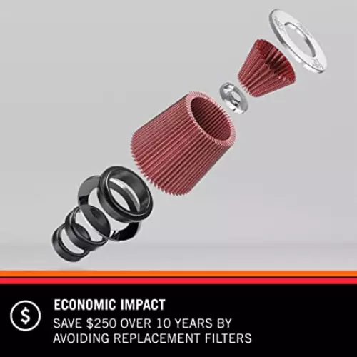 K&N RU-4950 Universal Replacement Rubber Air Filter for Car