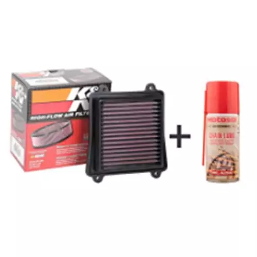 K&N BA-3717 Replacement Air Filter for Bajaj Dominar BS4/BS6, Pulsar 200NS BS6