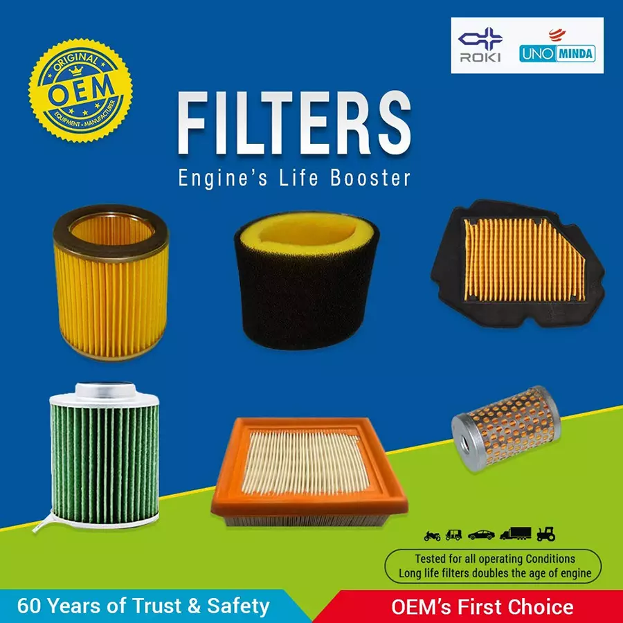 Uno Minda High Capacity Engine Air Filter With Optimal Efficiency (AF2037PM)