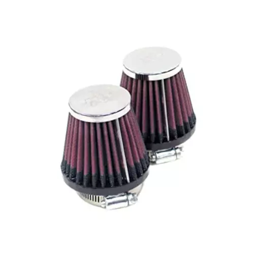 K&N RC-1072 High Performance Universal Replacement Chrome Air Filter for Bikes