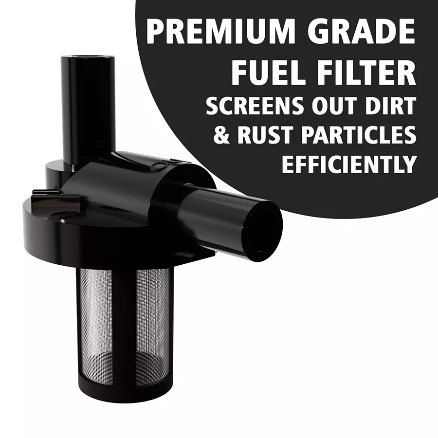 AllExtreme EXGBPF1 Black Fuel Filter for Royal Enfield Bullet BS3 & BS4 Classic, Electra & Standard Motorcycle Carbureted Models
