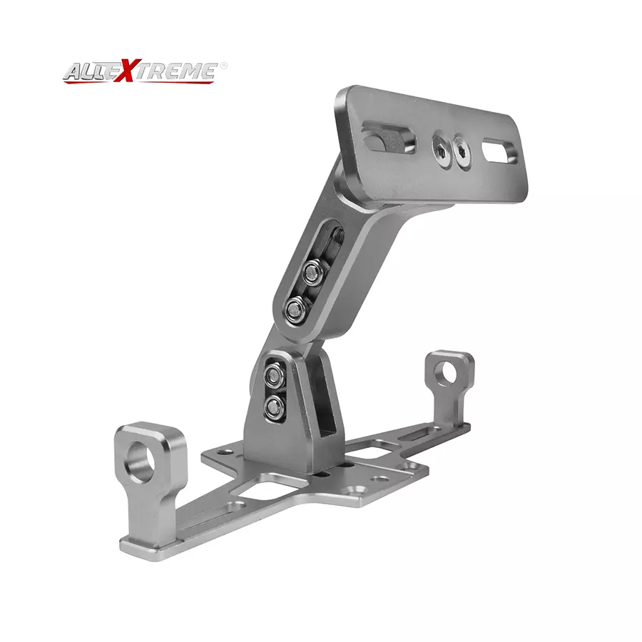 AllExtreme EXANPS1 Silver License Plate Mount Bracket for All Bikes