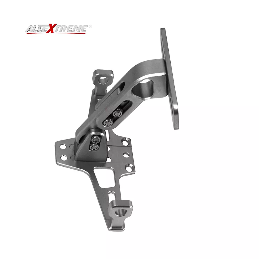 AllExtreme EXANPS1 Silver License Plate Mount Bracket for All Bikes
