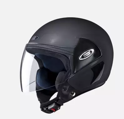 Studds Matt Black Medium (570 mm) Open Face Helmet, Cub