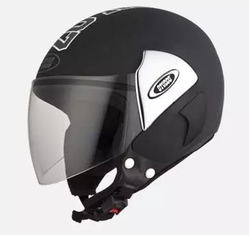 Studds Black Medium (570 mm) Open Face Helmet, Cub 07 Decor