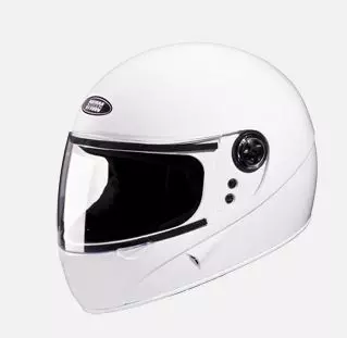 Studds White Medium (570 mm) Full Face Helmet, Chrome Super