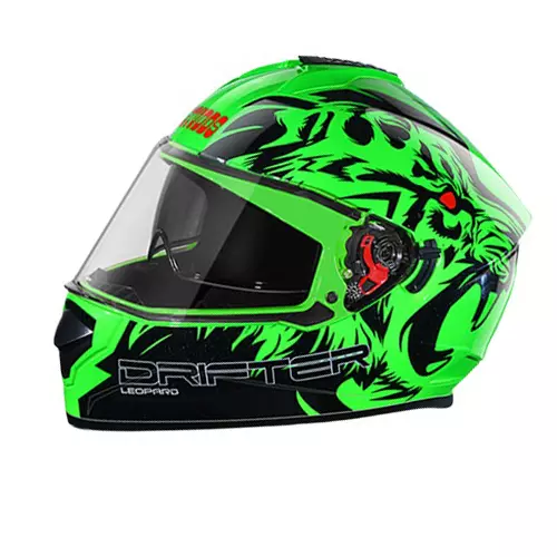 Studds N9 Green Xtra Large (600 mm) Full Face Helmet, Drifter D2 Decor