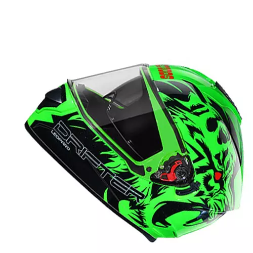 Studds N9 Green Xtra Large (600 mm) Full Face Helmet, Drifter D2 Decor