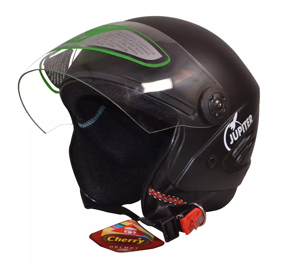 Buy Cherry Jupiter Black Large Open Face Helmet Jupiter Online in India