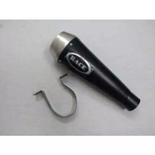 RA Accessories Black Race Slipon Silencer Exhaust for Indian Chief Classic