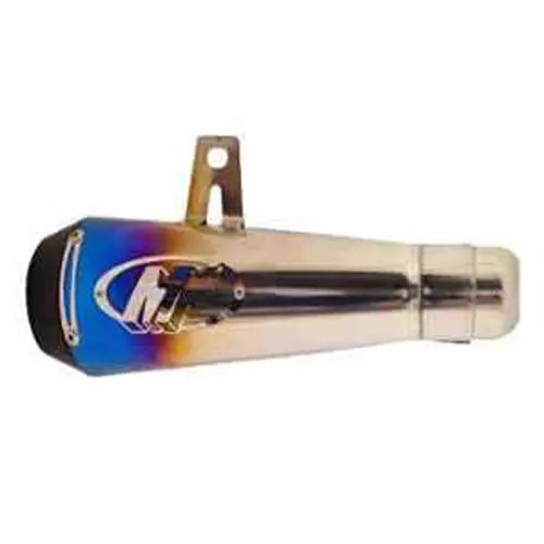 RA Accessories M4 Multi Color Stainless Steel Bike Exhaust Compatible for Yamaha FZ Ver 2.0 FI