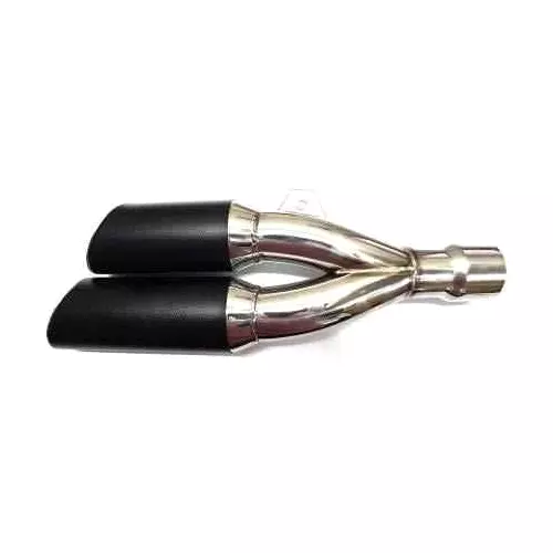 RA Accessories Chrome Dual Outlet Silencer Exhaust for Harley Davidson FLHXSE Street Glide Special