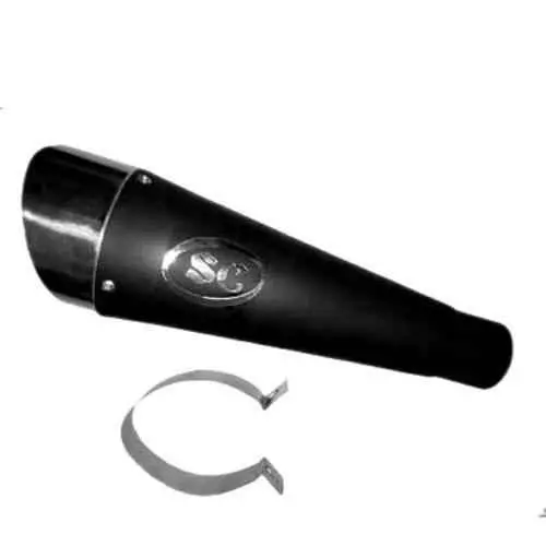 RA Accessories SC Mild Steel Bike Exhaust Compatible for TVS Star City 110