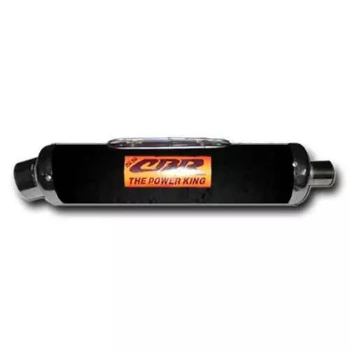 RA Accessories Blue Chrome Cap CBR Silencer Exhaust for Bajaj Discover 150S