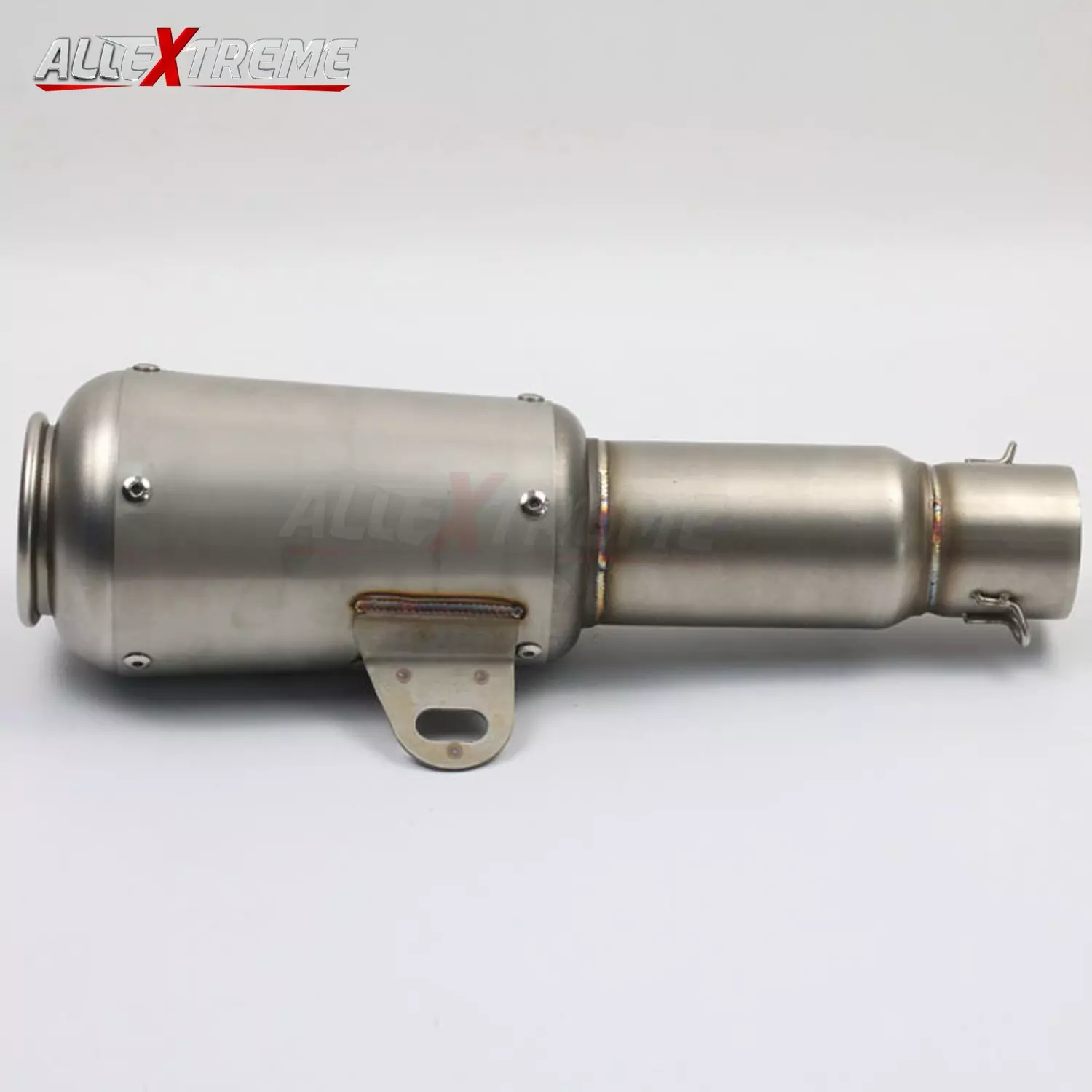 AllExtreme EXLGE51 51mm Inlet Long Launcher Grenade Shape Exhaust Pipe Muffler Silencer