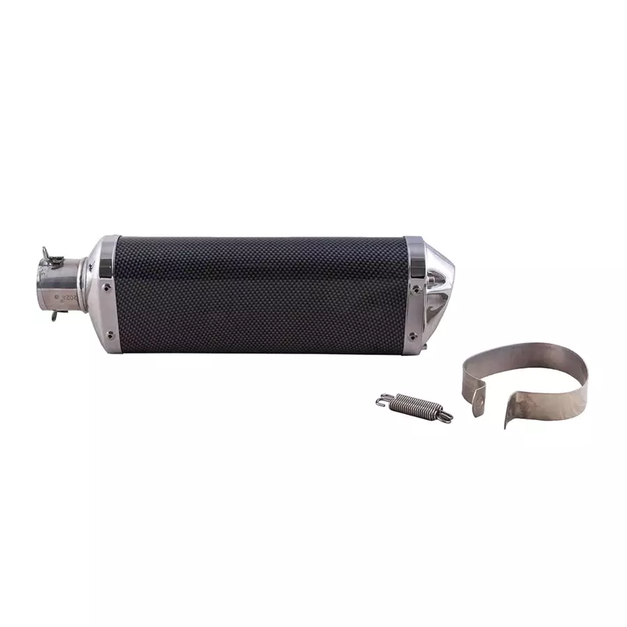 RA Accessories Black Triple Carbon Racing Silencer Exhaust for Triumph Thruxton