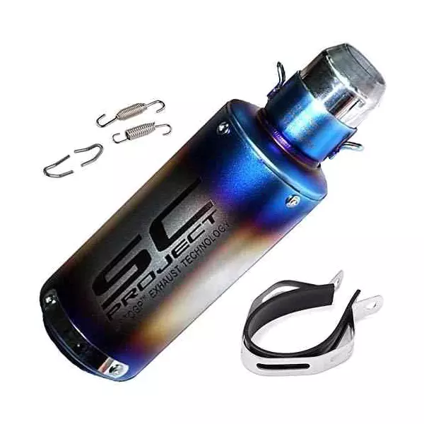 RA Accessories Blue SC Project Mini Silencer Exhaust for BMW K 1300 R