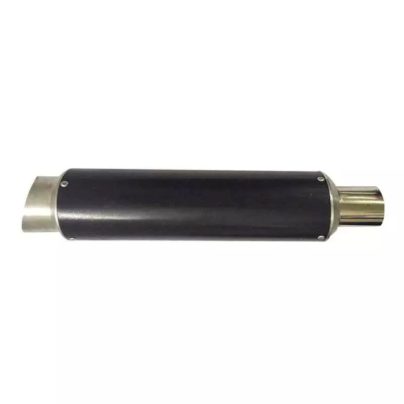 RA Accessories Black Silver Cap Slip On Silencer Exhaust for Ducati Multistrada 1200 Touring