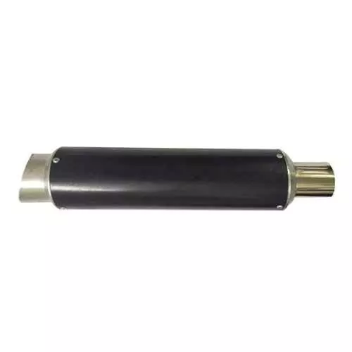 RA Accessories Black Silver Cap Slip On Silencer Exhaust for Ducati Multistrada 1200 Touring