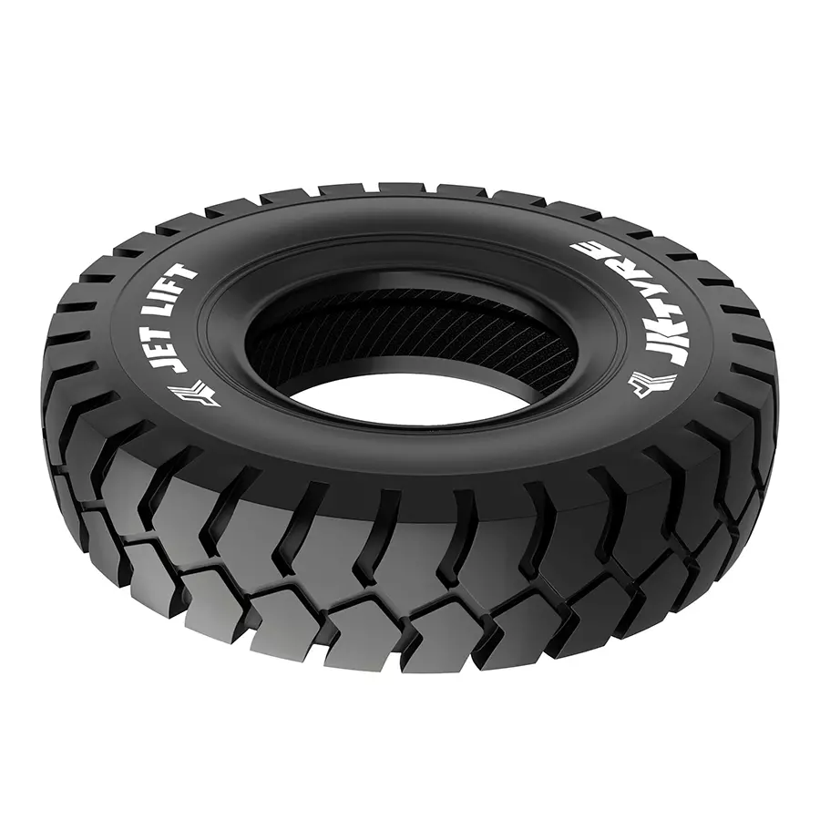 JK Tyre 7.00-12 JETLIFT 12 PR Tyre and Tube with Flap for Pneumatic Forklift