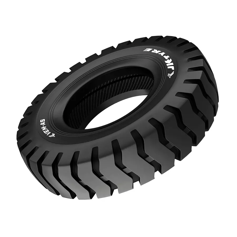 JK Tyre 14.00-25 VEM AS 12 PR Tyre and Tube with Flap for Wheel Loader