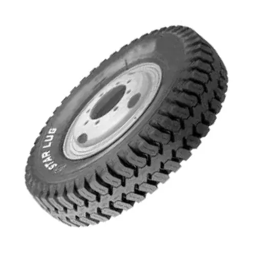 JK Tyre 12.00-20 STAR LUG 18 PR Tyre and Tube Fitted for Mobile Crane
