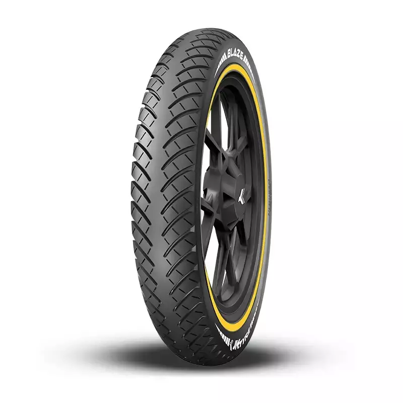 JK Tyre Blaze BF32 80/100-18 Tubeless Tyre (Front) for Motorcycle