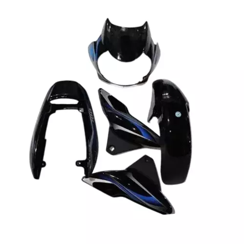 Yatos Bike Accessories Parts Bajaj Discover 150 H1 Black Blue Visor,  Mudguard, Side Panel Tail Panel, YFBK202