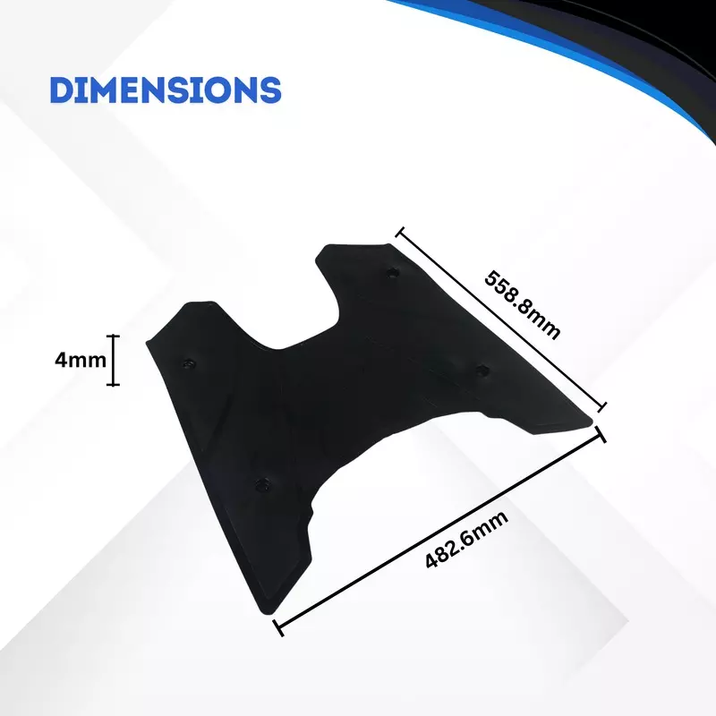 Hiker by Varroc Foot Matt Black Premium Rubber PVC for Jupiter 125 SmartXonnect Scooter