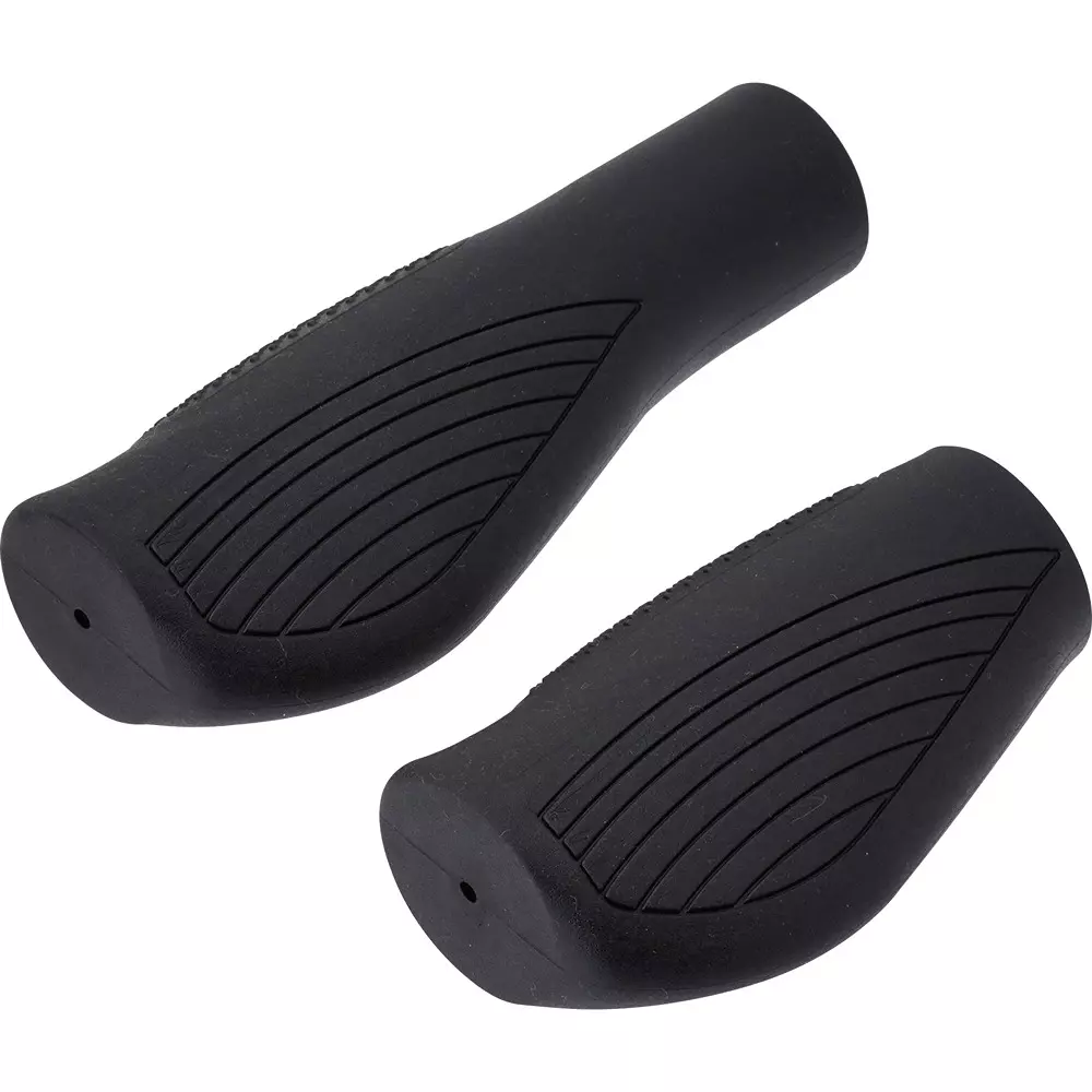 MonotaRO Ergon Grip for General Cars Long &Amp; Half Black 130/90 mm Overall Length, MS216-BLACK (1 Pair)