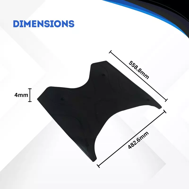 Hiker by Varroc Foot Matt Black Premium Rubber PVC for Activa I Scooter