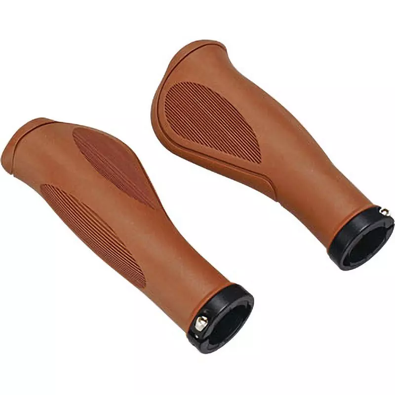 MonotaRO Ergon Grip for Mtb / Sports Cars Brown 139.5 mm Overall Length, M-SS215BROWN (1 Pair)