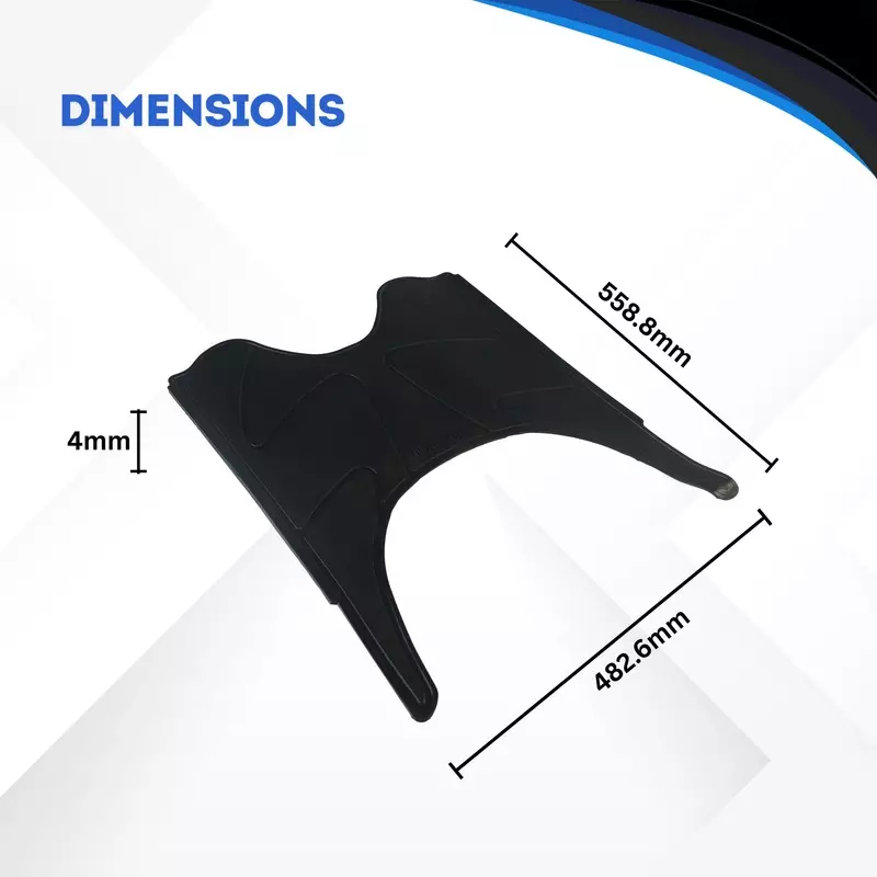 Hiker by Varroc Foot Matt Black Premium Rubber PVC for Maestro Scooter