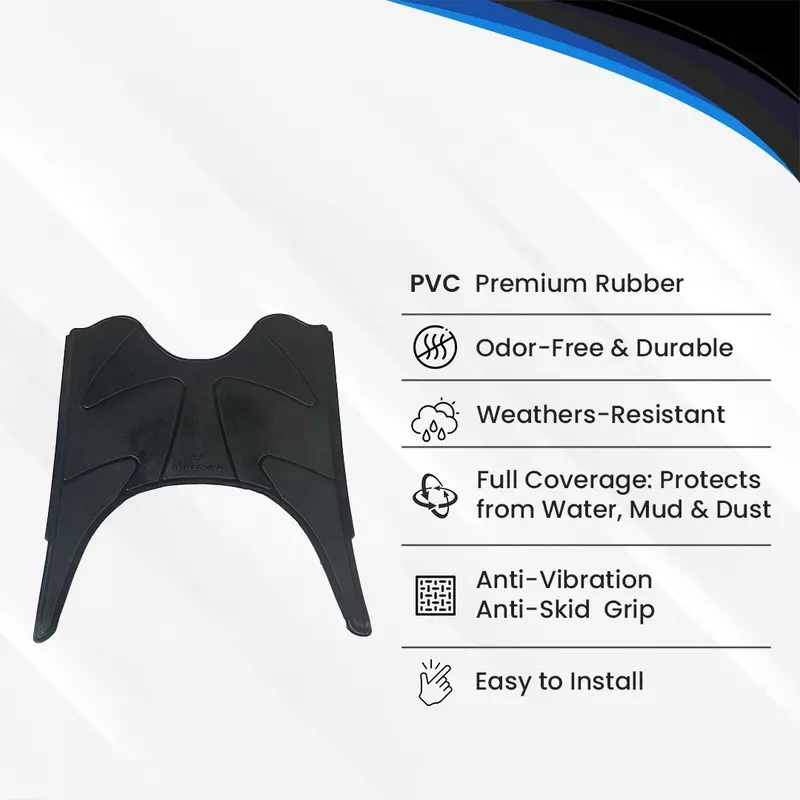 Hiker by Varroc Foot Matt Black Premium Rubber PVC for Maestro Scooter