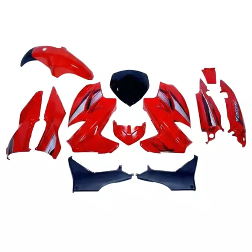 GENERIC Bike Fairing Kit Front, Side and Tail Panels for Hero Karizma R Red
